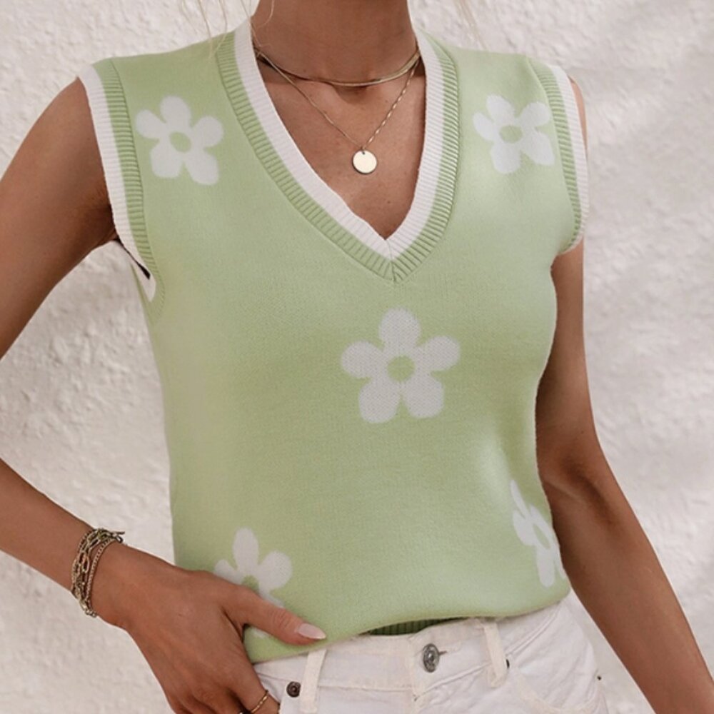 Light Green Sweater Vest